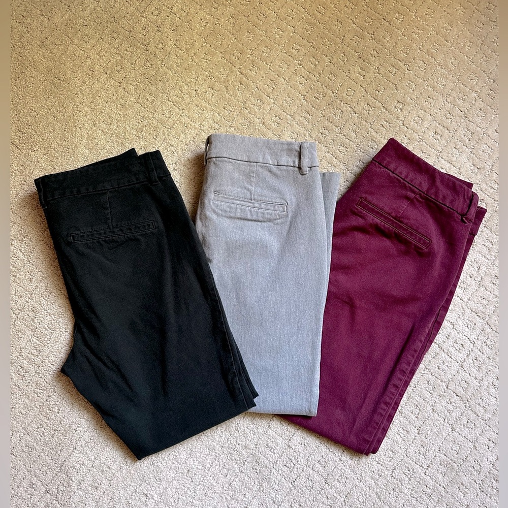 Old Navy High Rise Pixie Pants Size 6, Bundle of 3